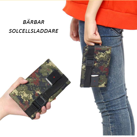 Yellared - Solcellsladdare 8W -20 W hopfällbar